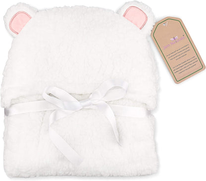 - Baby Swaddle Blanket, Cute Bear Organic Receiving Swaddling Wrap, Newborn Baby Girl Soft Plush Registry Gift (Pink 0-3)